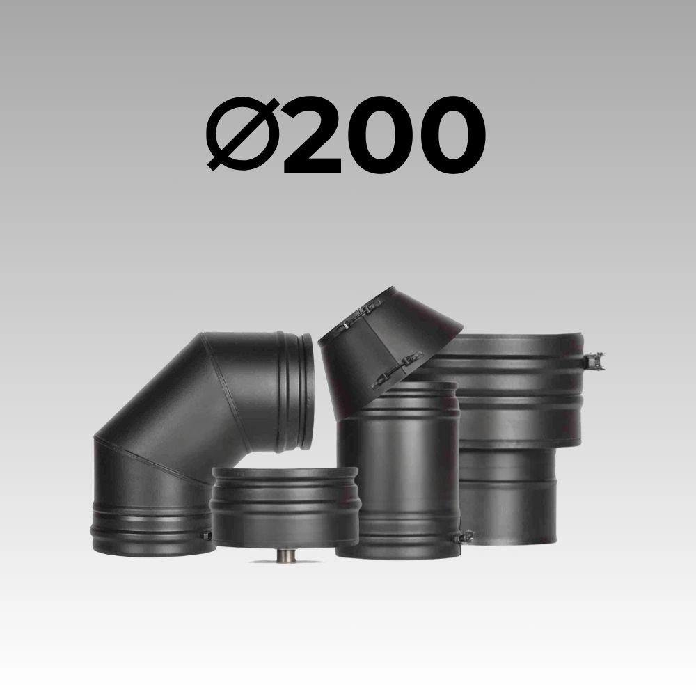 BURLANE DE INOX IZOLAT - NEGRU FI200